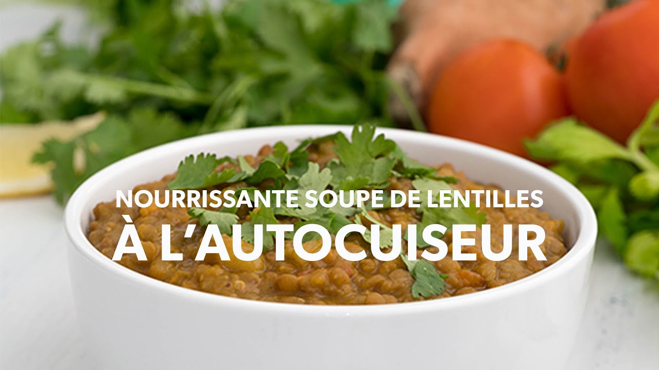 Nourrissante soupe de lentilles | recettes adaptées à l’arthrite