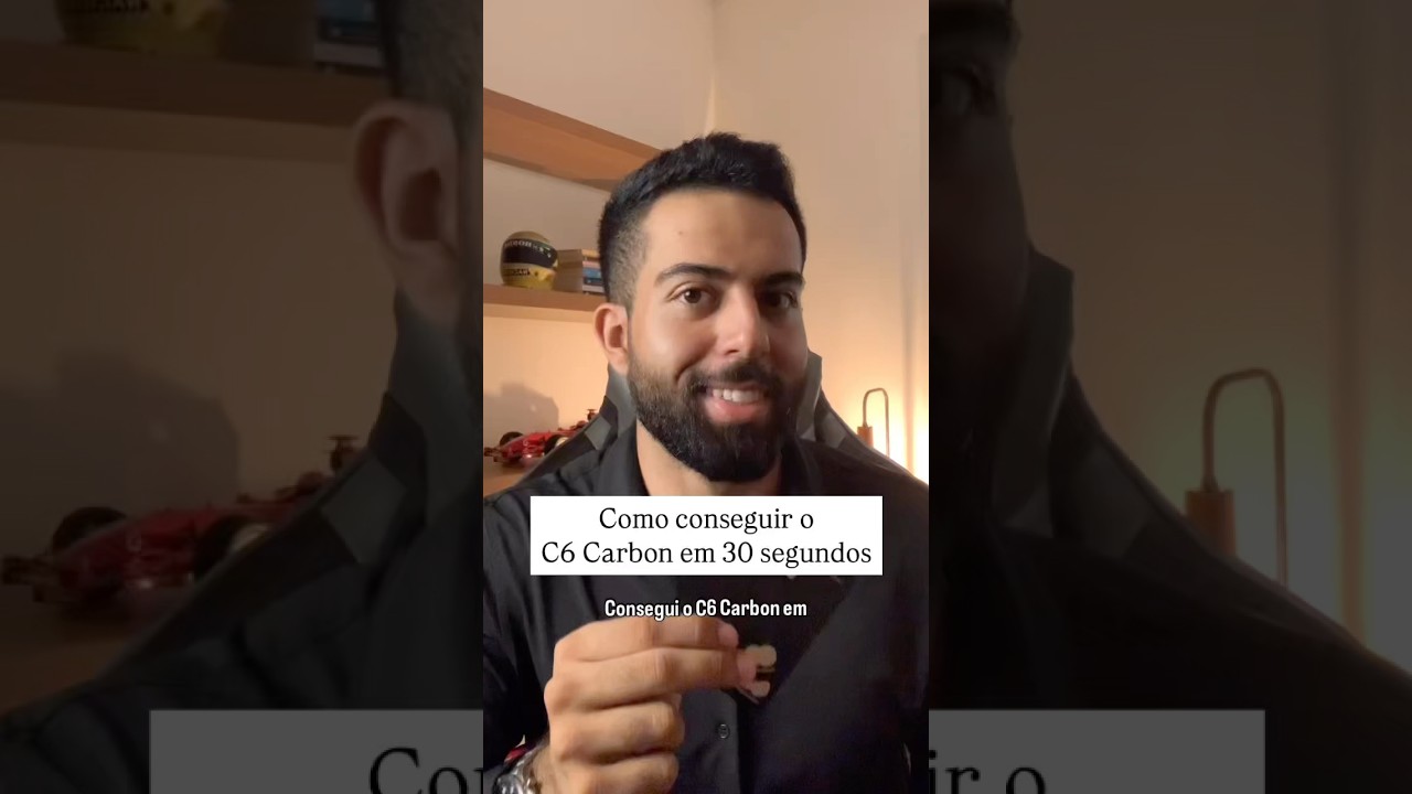 Como conseguir o C6 Carbon em 30 segundos #c6bank #c6carbon #cartaodecredito #milhas