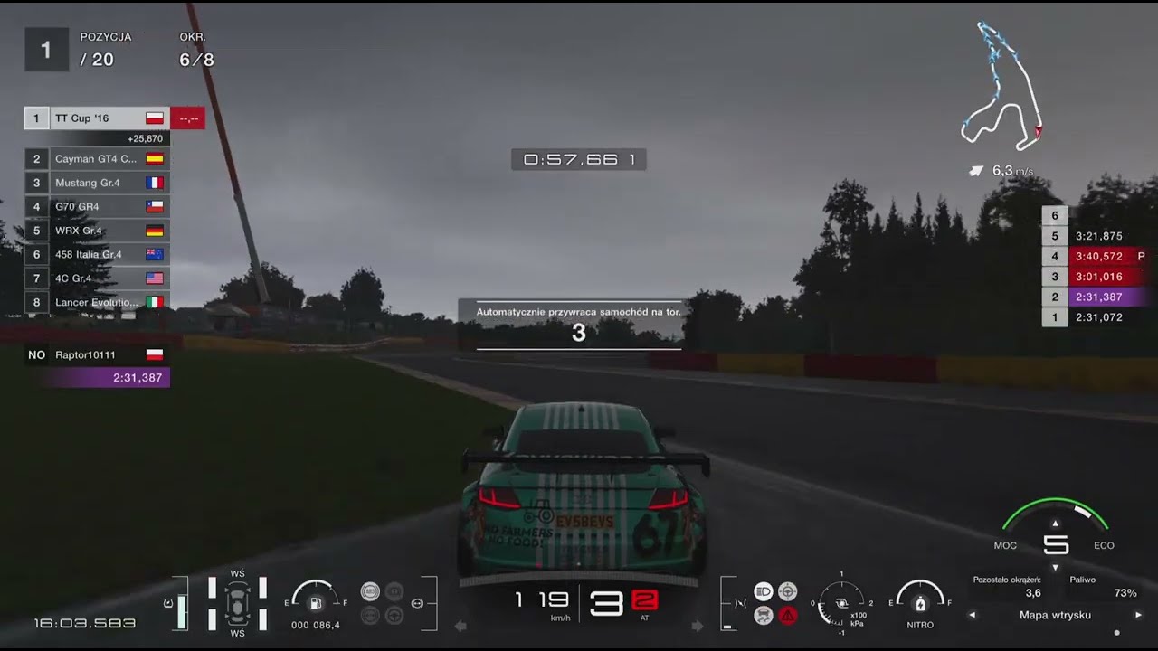 WORLD TOURING CAR 700 - CIRCUIT DE SPA-FRANCORCHAMPS - GRAN TURISMO 7