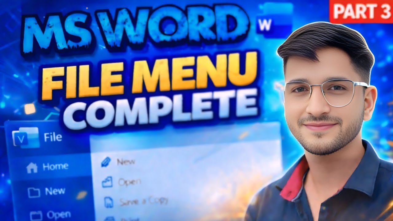 MS WORD FILE MENU COMPLETE ✅ By Join With Satyam Sir #word#file menu#computer#ms word#computer#video