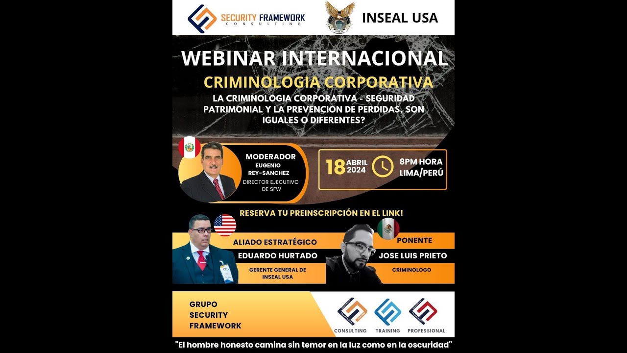 Webinar: Criminología Corporativa