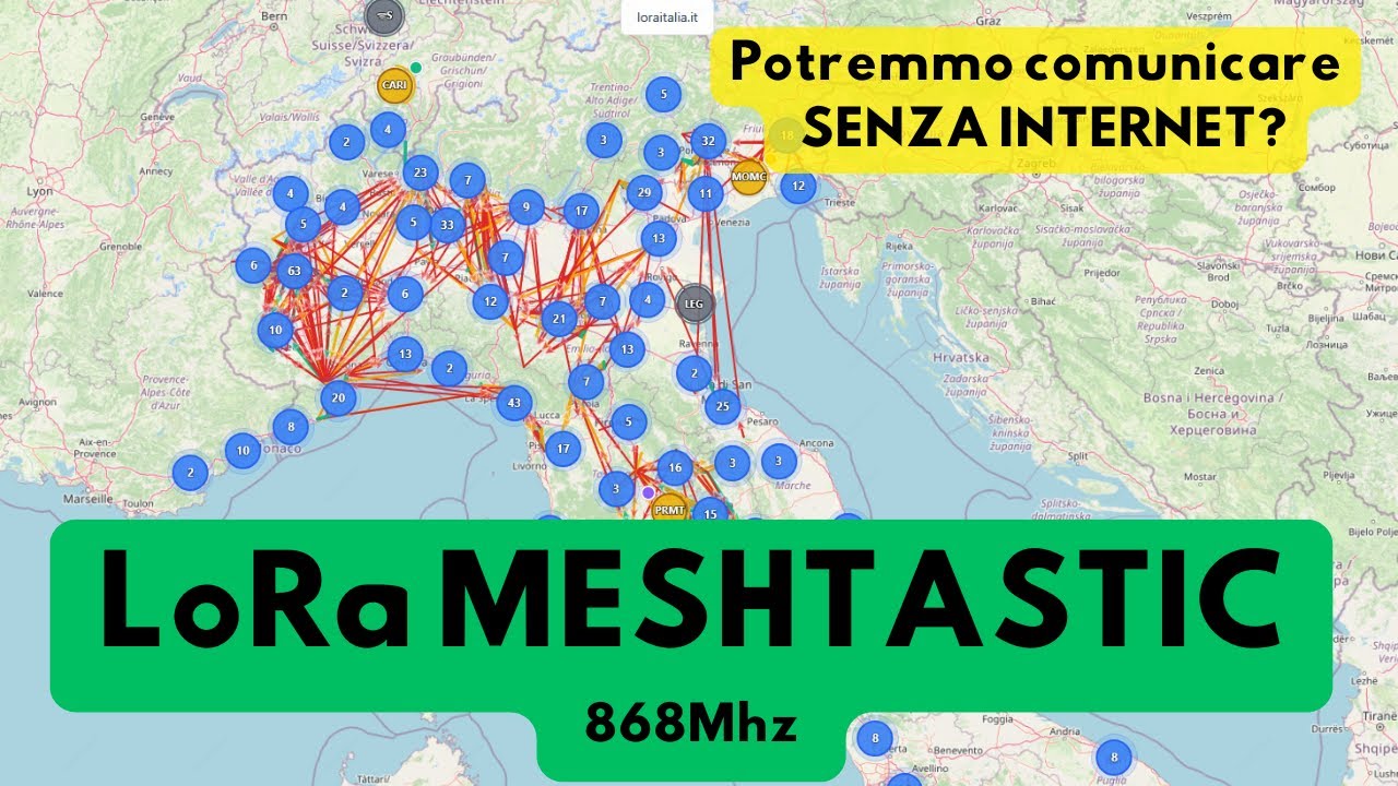 LORA MESHTASTIC 868Mhz: Comunicare senza dipendere da nessuno...( Per tutti e gratis)