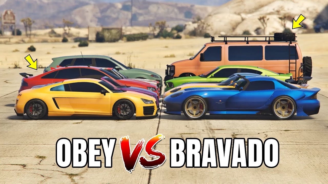 GTA 5 ONLINE - OBEY VS BRAVADO (WHICH IS FASTEST?)