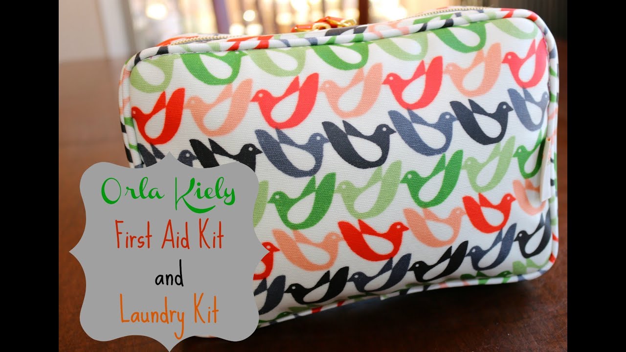 Travel Made Easy: Orla Kiely Travel 1st Aid + Laundry Kits {how to organize}