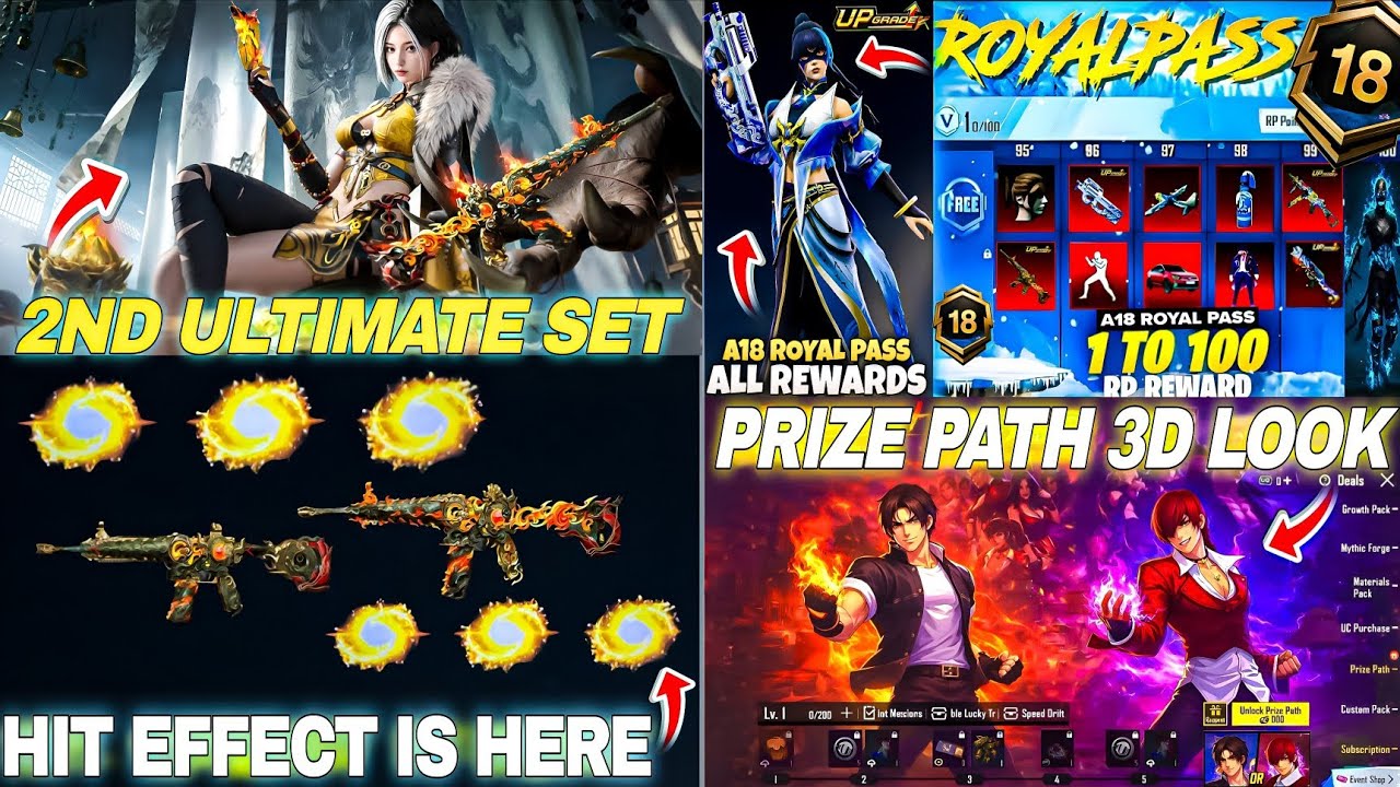 CRAZY😍 New M416 Hit Effect Is Here🔥| Next Prize Path In Bgmi💯| Next Ultimate Set🤯| A18 Royal Pass 
