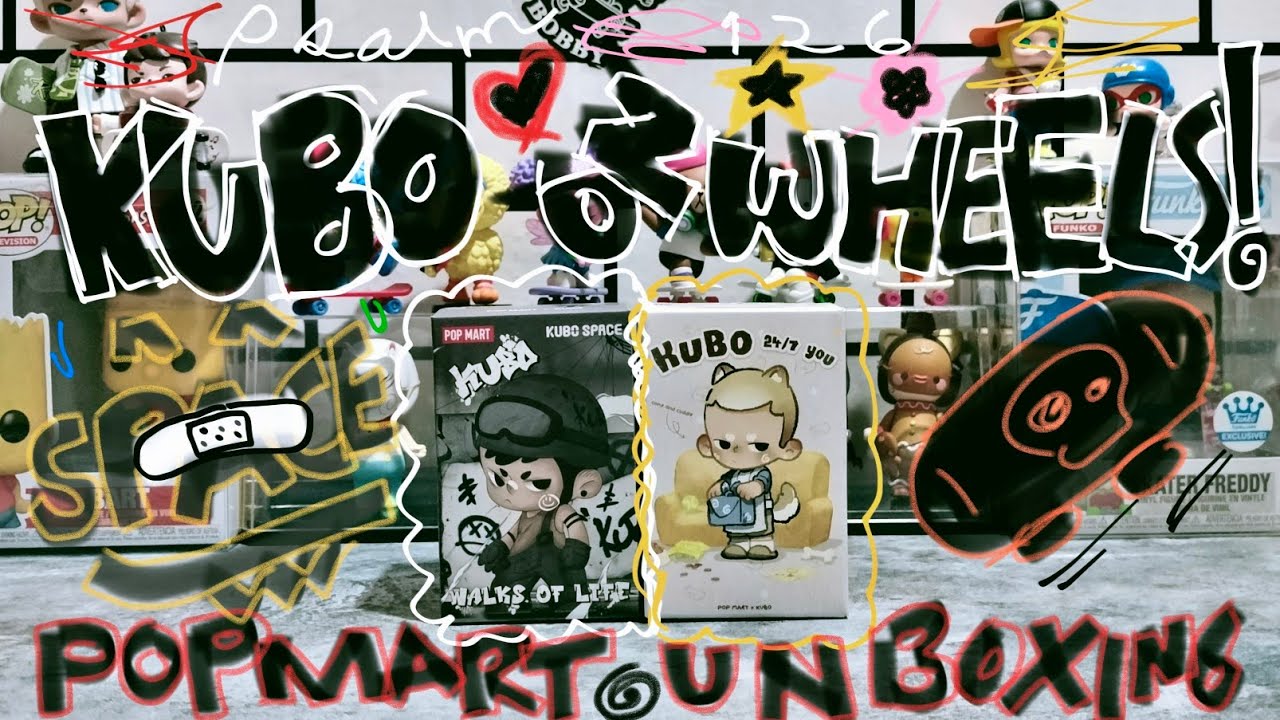 sKate life with kubo 🛹 | popmart skateboard blind box unboxing (part 6/9)