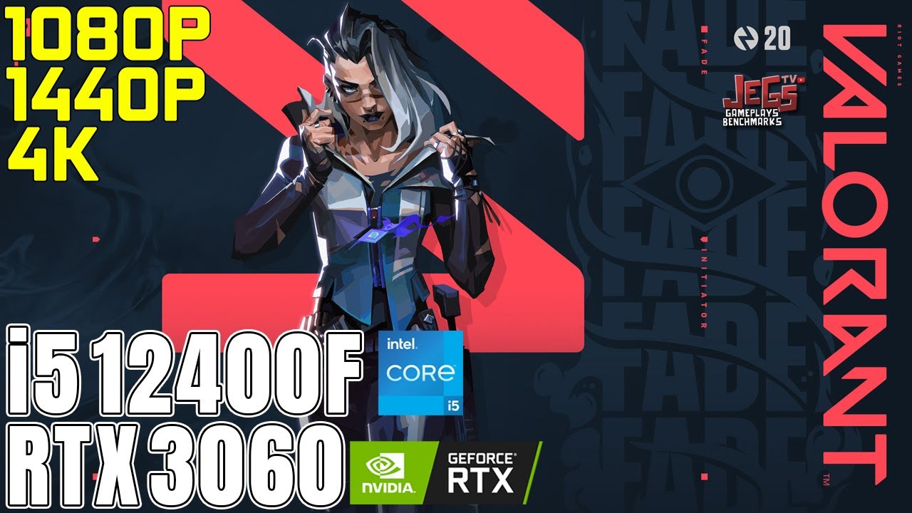 Valorant | i5 12400F + RTX 3060 | 1080p, 1440p, 4K benchmarks!