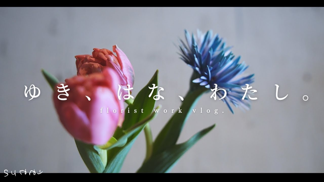 【florist work vlog】雪ふる３月の夢花日記。