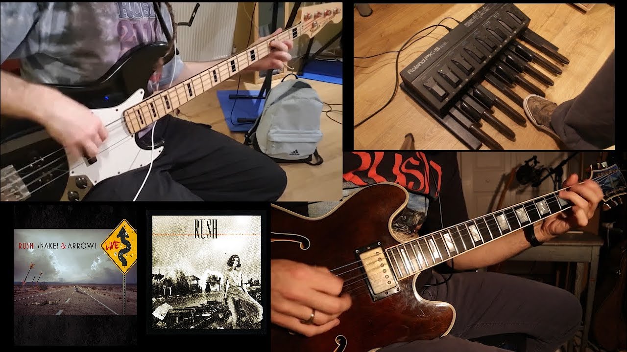 Rush - Freewill bass and pedals cover with guitar by James Lighter (Snakes and Arrows Live)