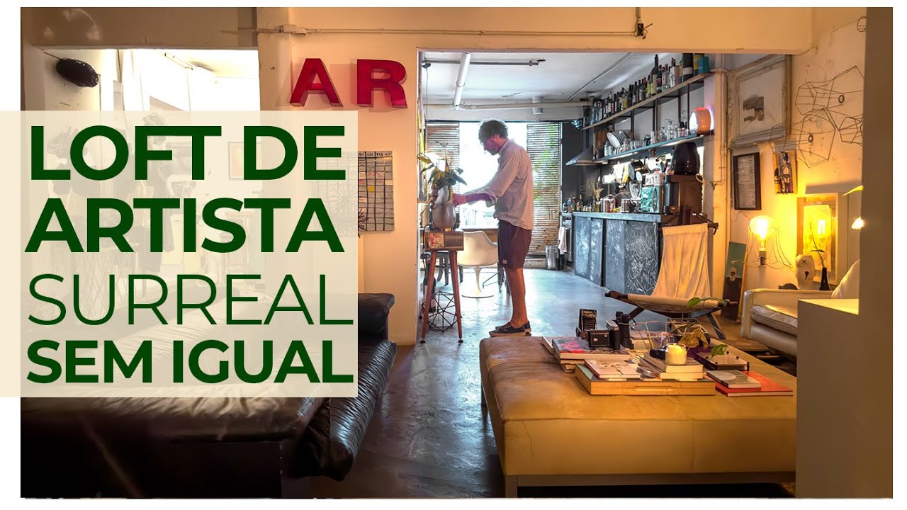 MUITO DIFERENTE - LOFT RAÍZ DE ARTISTA QUEBRA PADRÕES DE CERTO E ERRADO NA DECORAÇÃO - PODE TUDO!