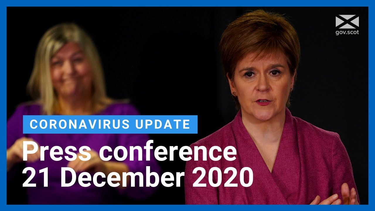 Coronavirus update from the First Minister: 21 December 2020