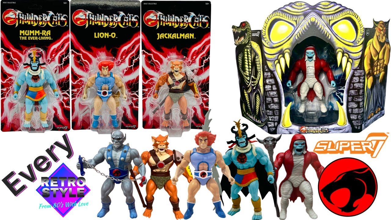 Every Super7 Thundercats Retro Style Action Figure Comparison List 5.5 inch