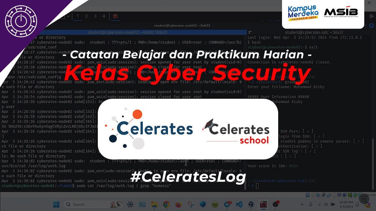 Celerates Log - Challenge 1 Lecture 5 (SSH)
