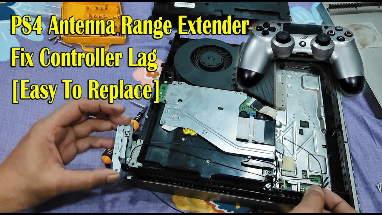 PS4 Antenna Range Extender - Fix Controller Lag [Easy To Replace]