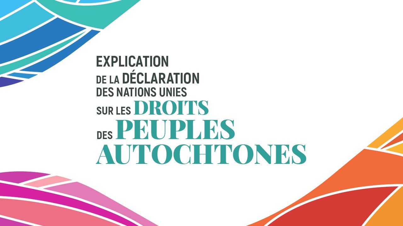 Explication de la Déclaration des Nations Unies sur les droits des peuples autochtones