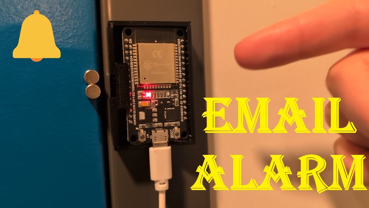 DIY Door Alarm With FREE Email Notification #diy
