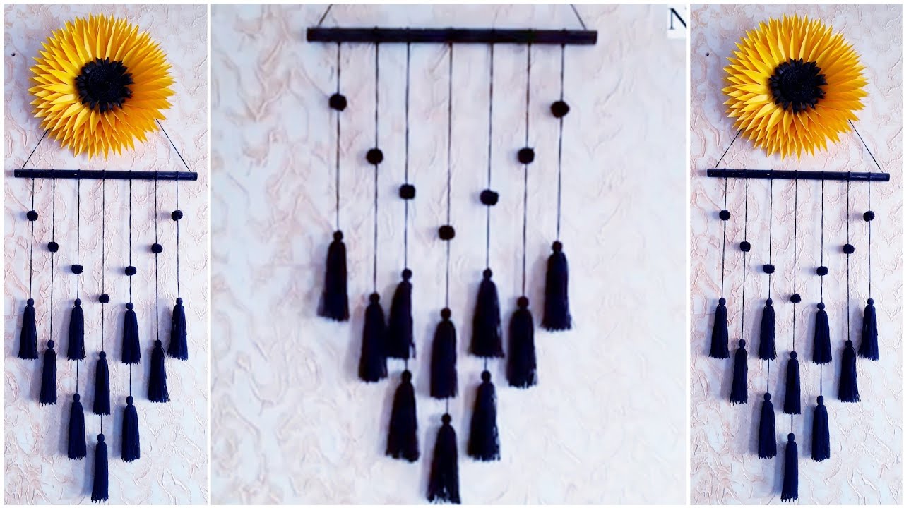 Tassel Wall Hanging | Woolen Wall Hanging | Woolen Wall Hanging Craft Ideas | Woolen Craft | #woolen