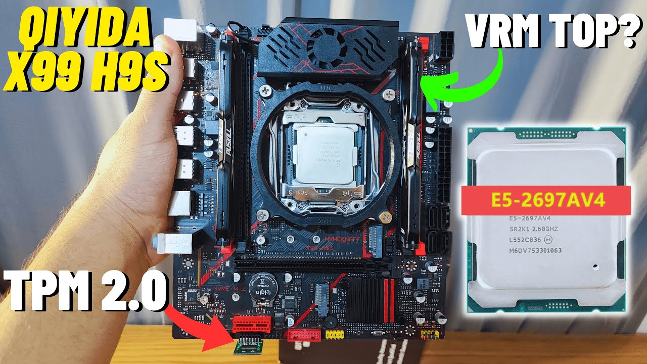 CHEGOU! QIYIDA X99 H9S COM TPM 2.0, WINDOWS 11, TESTE EXTREMO 2697AV4 E VALORANT?