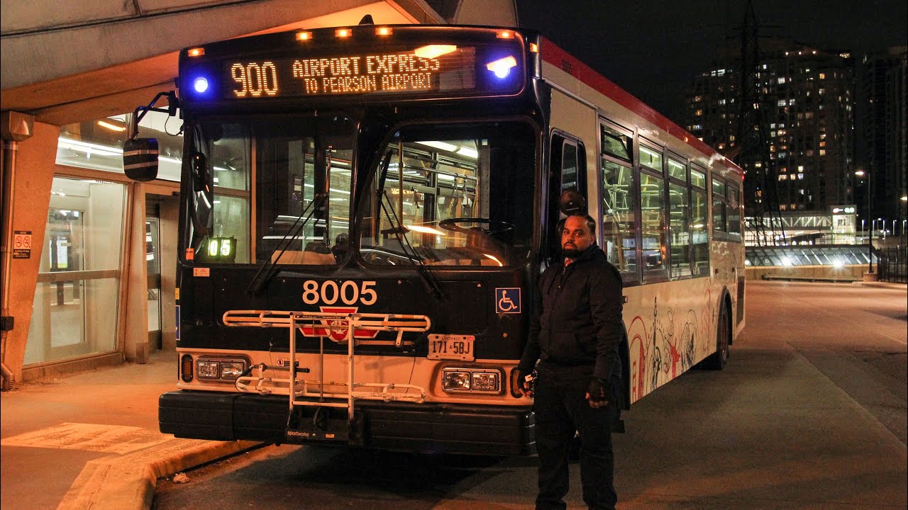 (Ride Video) TTC Orion Vii OG Diesel 8005 on route 900 Airport Express!