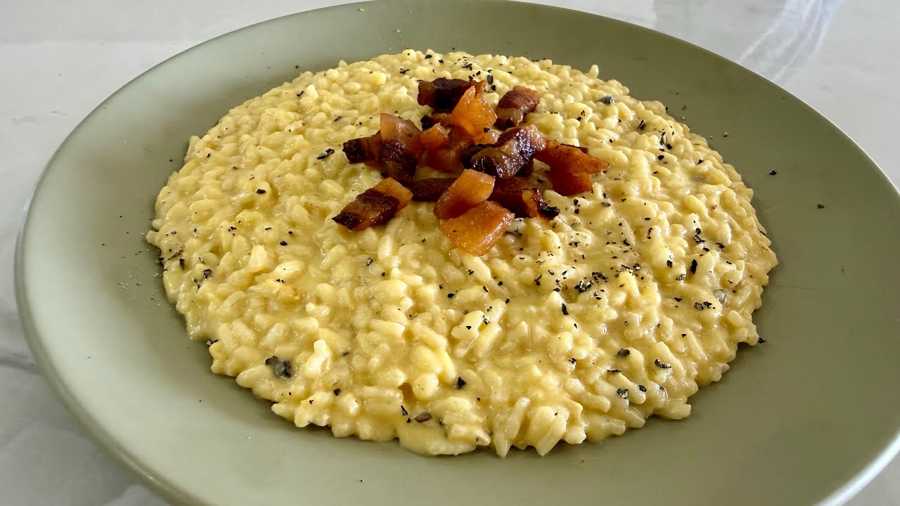 Il Vero RISOTTO ALLA CARBONARA: L'Unica Ricetta Originale dello Chef