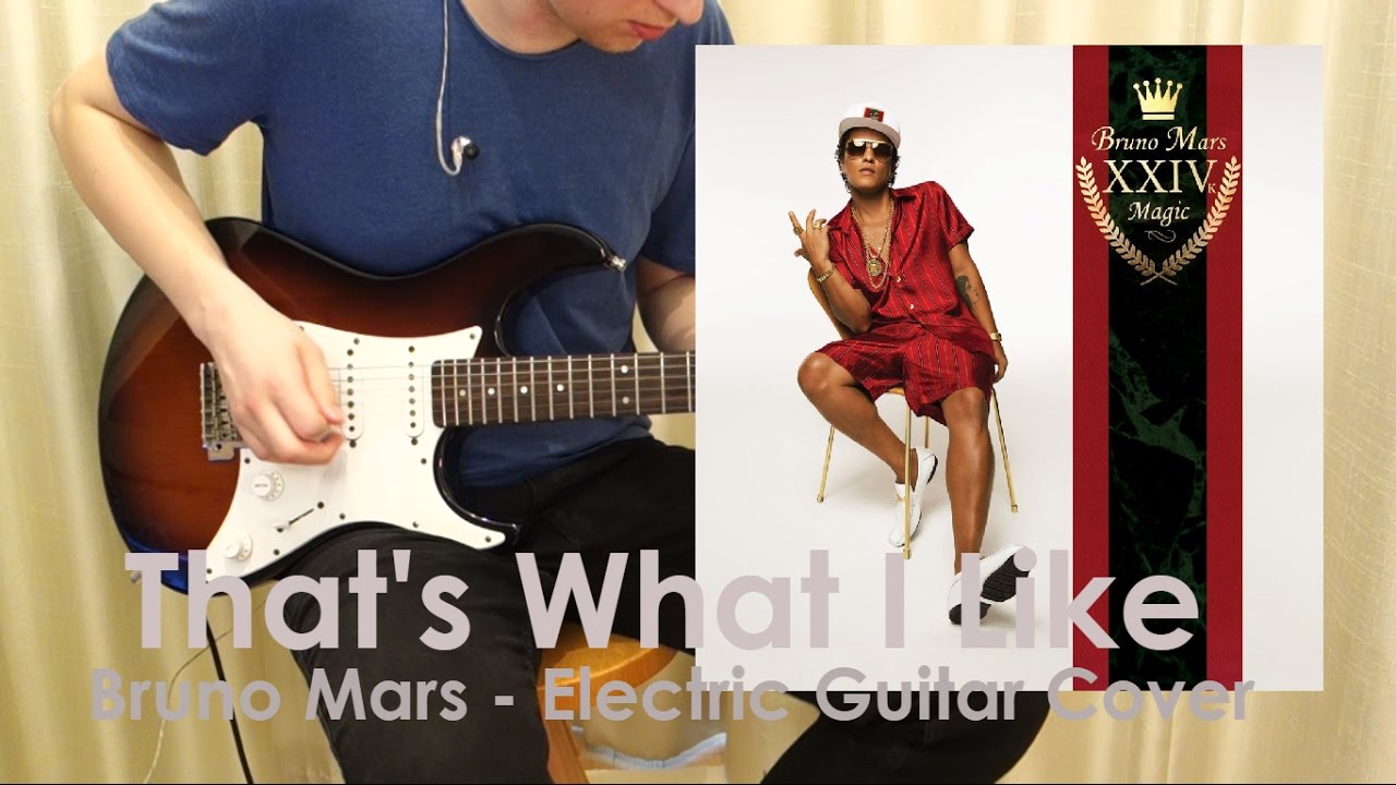 Bruno Mars - That's What I Like [Electric Guitar Cover] by Aleš Fojtík