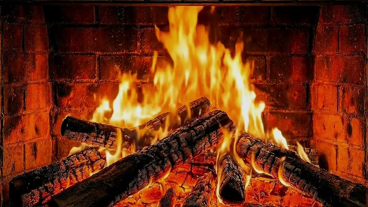 10 Minute Cozy Fireplace with Crackling Sounds | Full HD Ultra Realistic Ambience