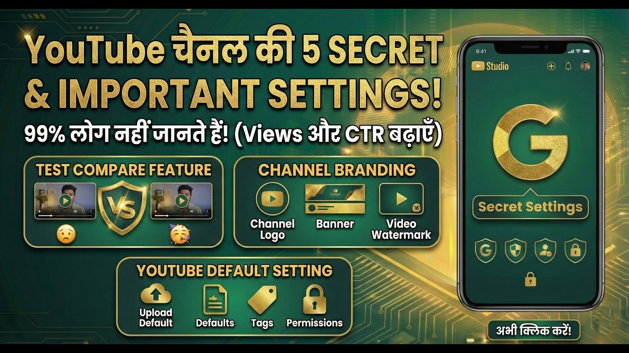 YouTube Channel Settings Complete Guide 2025 | Learn Everything From Branding to Advanced Features