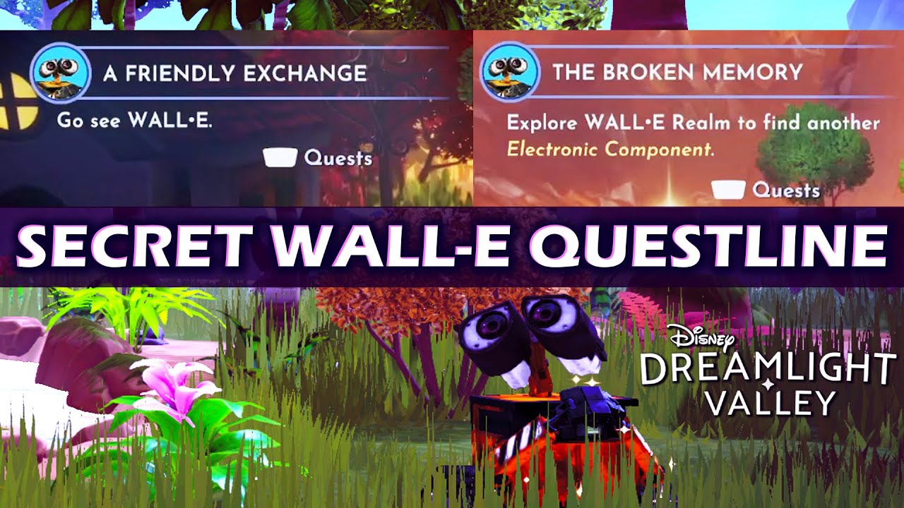 Disney Dreamlight Valley. Как открыть секретную линию заданий ВАЛЛ-И. ВАЛЛ-И ОЧЕНЬ ВАЖЕН!