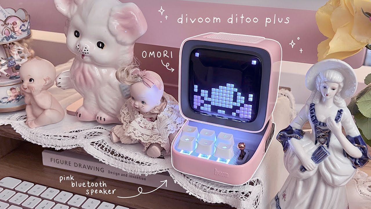 Divoom Ditto plus: pixel art speaker unboxing | playing OMORI 👁