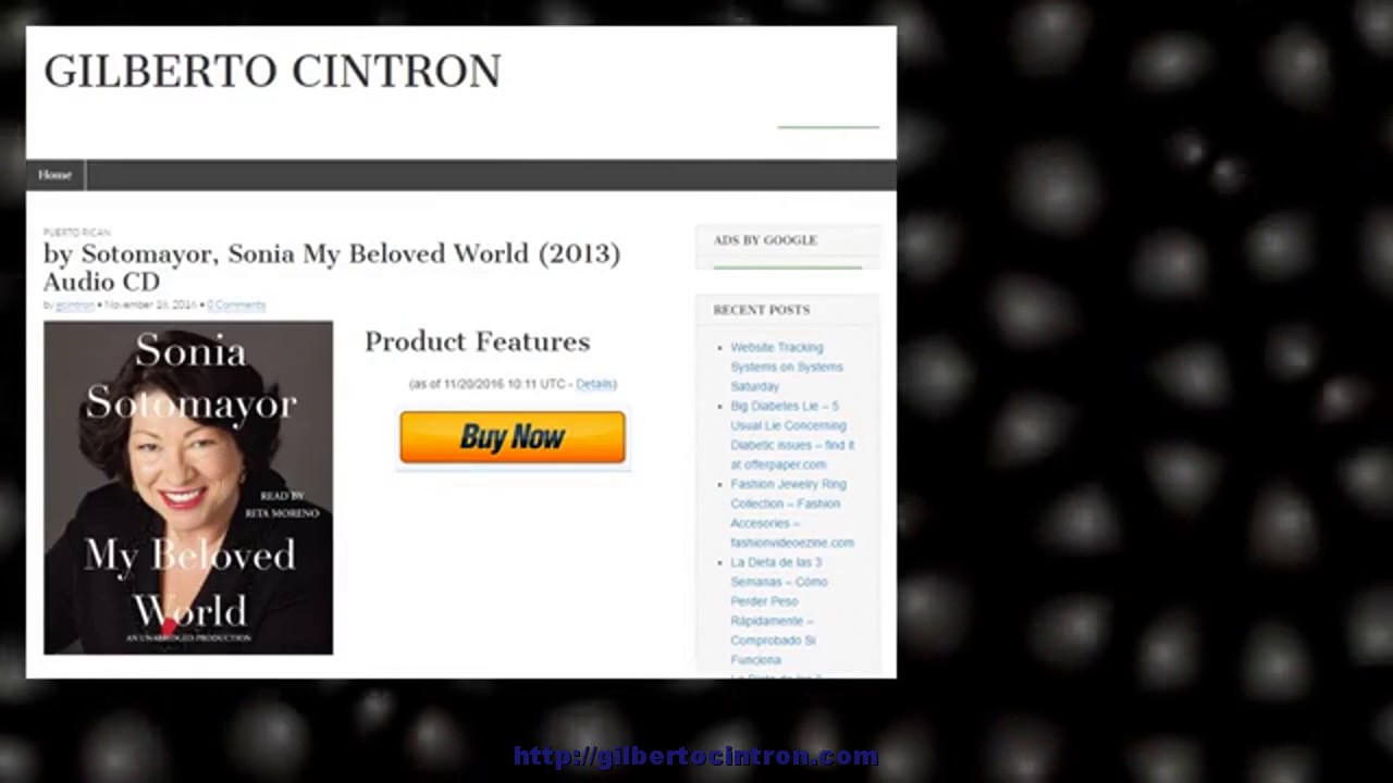 by Sotomayor, Sonia My Beloved World (2013) Audio CD