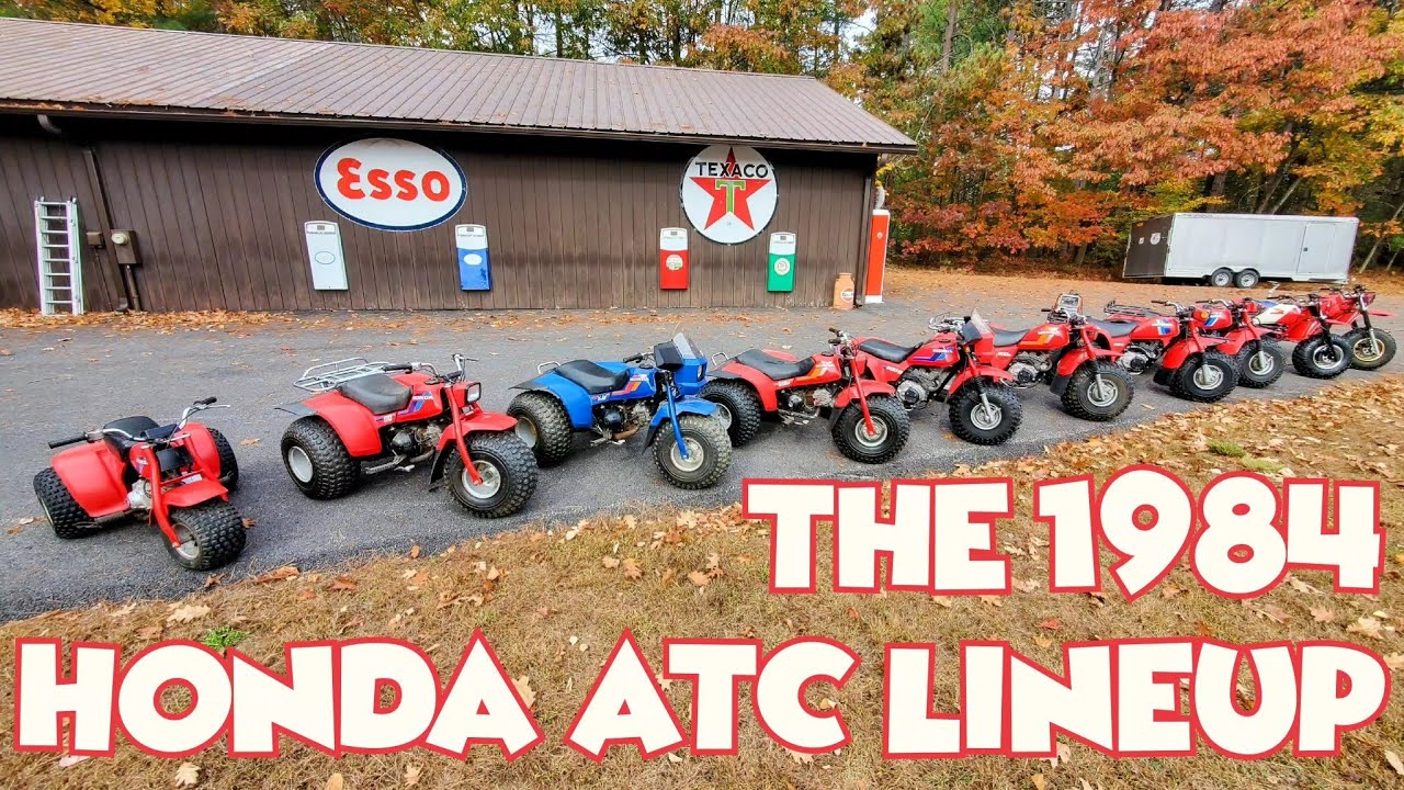 The 1984 Honda ATC Lineup! - ATC 70, 110, 125M, 200S, 200M, 200X, 200E, 200ES, and 250R