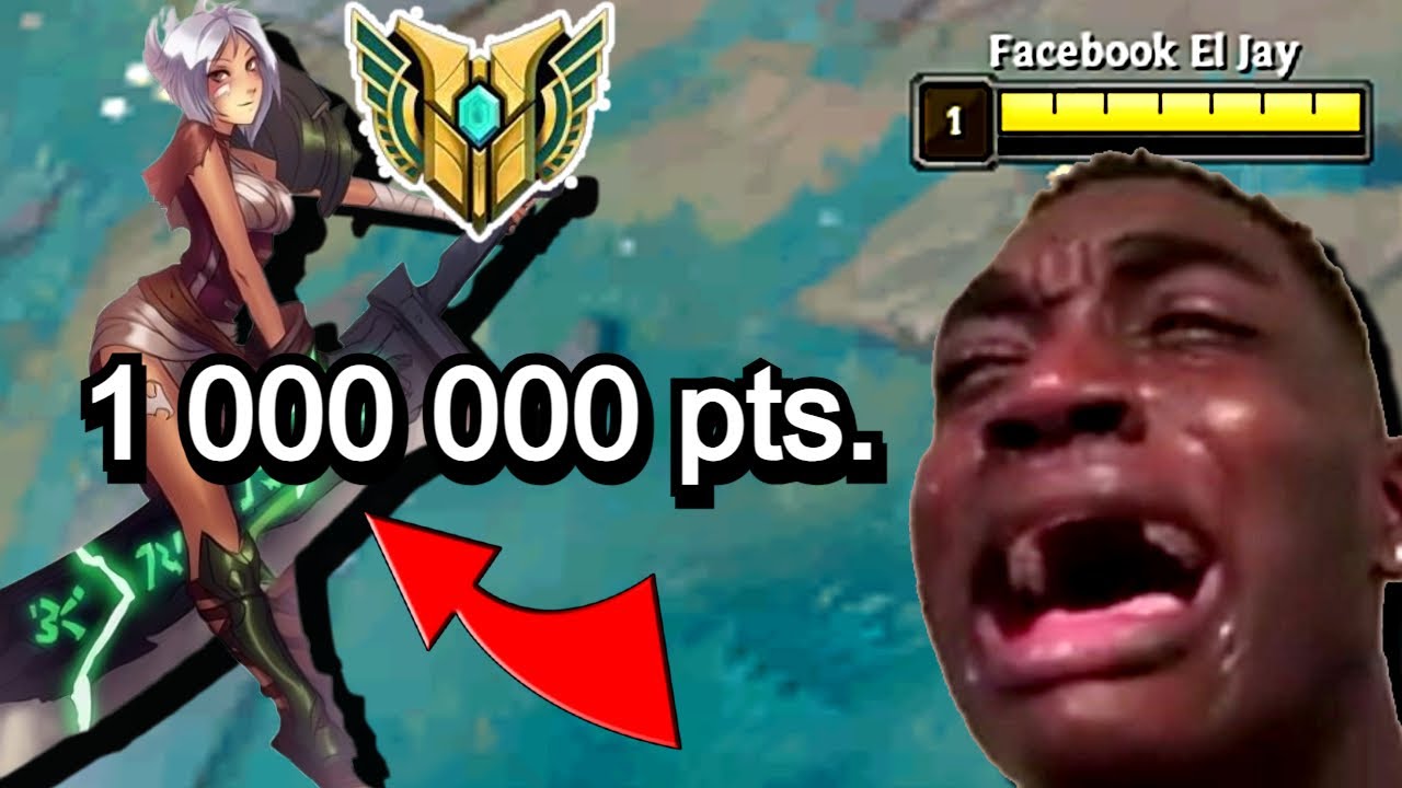 LA RIVEN TIENE 1 MILLON DE PUNTOS DE MAESTRIA D: @ElMainGaren​