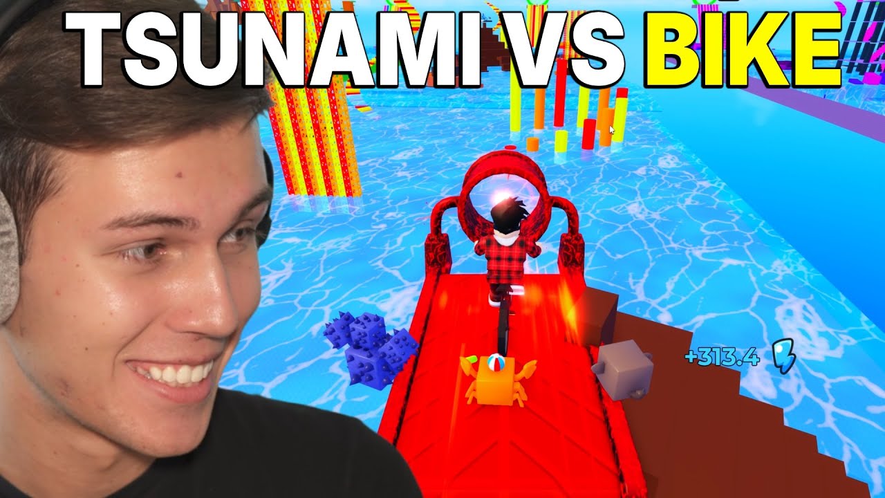 I Played Escape The Tsunami On A Bike
