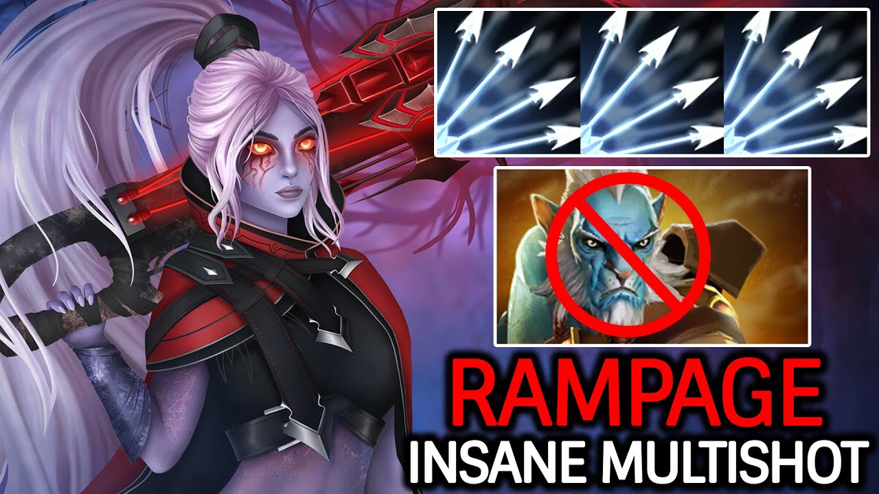 Drow Ranger Unreal Multishot Damage – DELETE PL Carry Dota 2