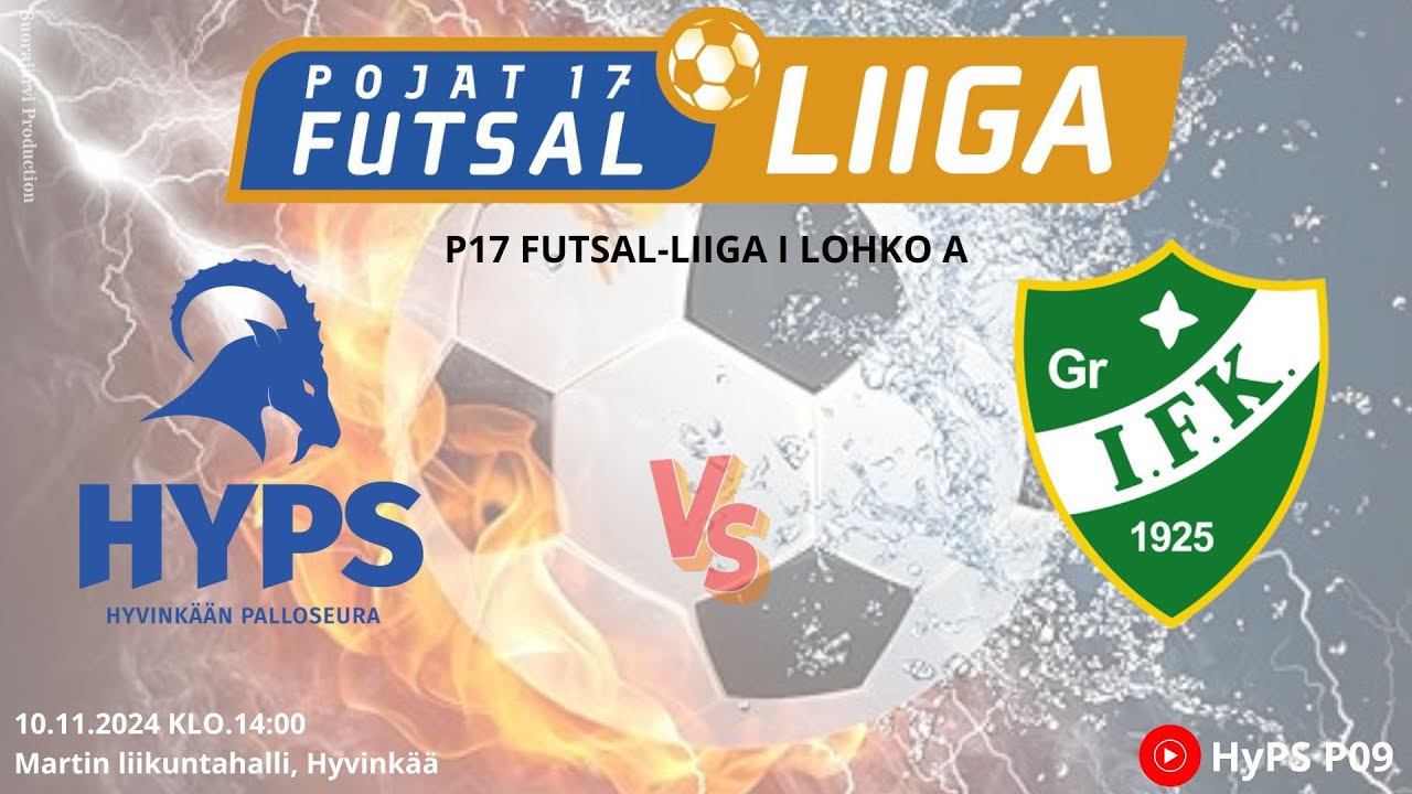 P17 FUTSAL-LIIGA HyPS - GrIFK 10.11.2024