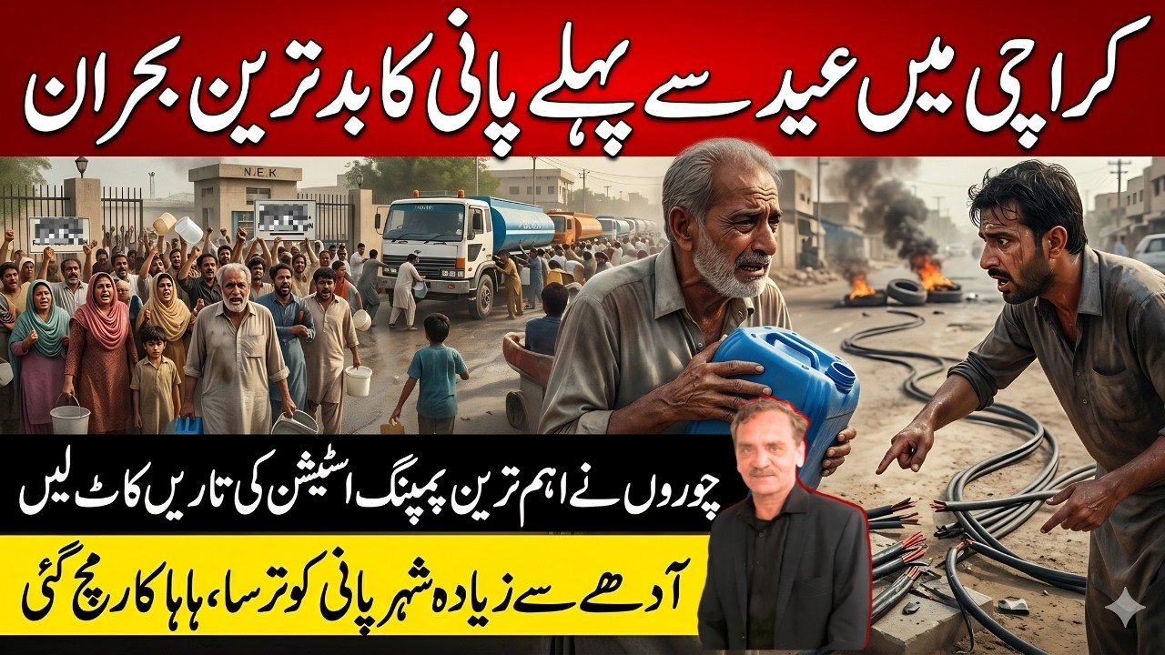 Water Crisis in Karachi: Thieves Steal Power Cables of Pumping Station Ahead of Eid-ul-Adha