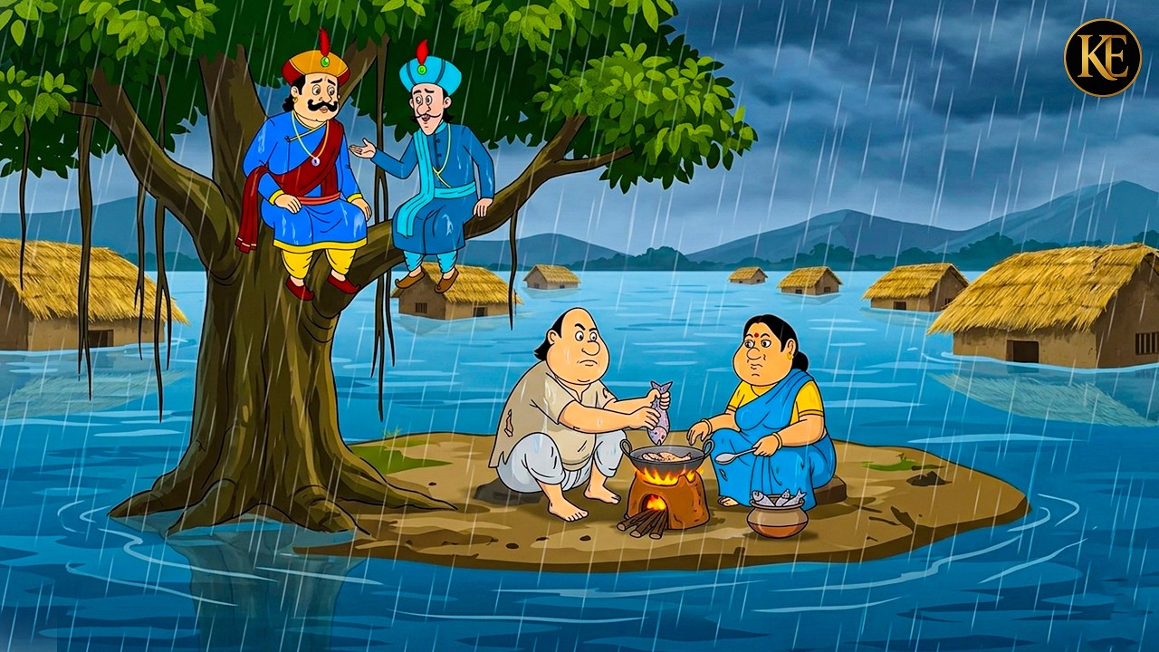 গোপাল ভাঁড় তার স্ত্রীর সাথে মিলে ফিশ ফ্রাই বানালেন  | Gopal Bhar || Best Of Gopal Bhar