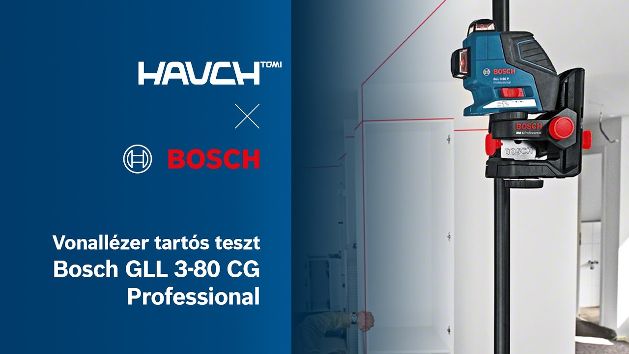 Vonallézer tartós teszt Bosch GLL 3-80 CG Professional