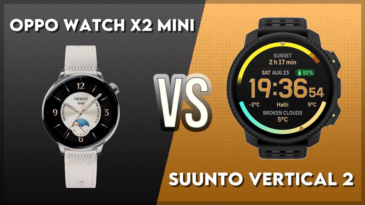Oppo Watch X2 Mini vs Suunto Vertical 2 Comparison