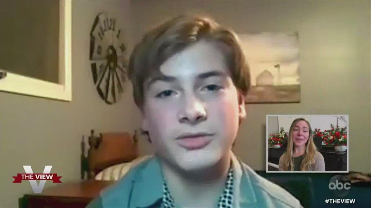 Grandville Middle School choir teacher surprised by celebrities, her students on 'The View'