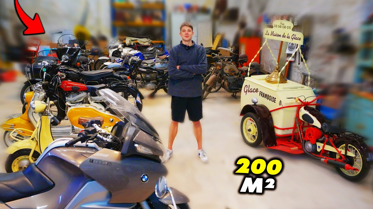 Un HANGAR REMPLI de MOTOS INCROYABLES !! 🏍️