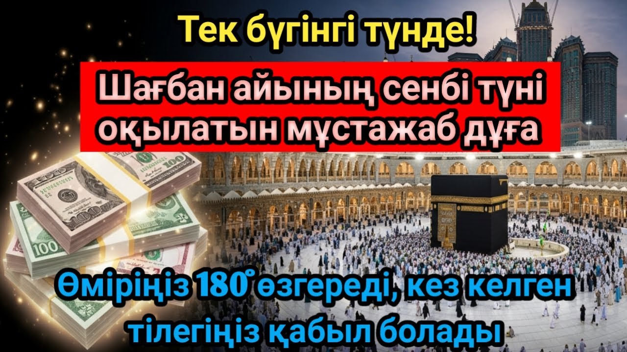 Бүгінгі түні Пайғамбар Мұхаммед ﷺ оқыған дұға, иншаАллаh амандық, байлық және табыс әкеледі