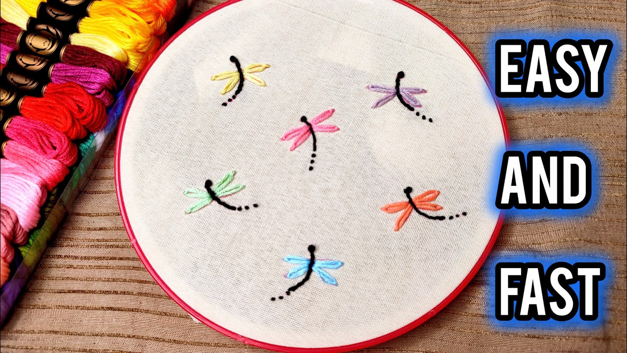 Dragonfly Embroidery Made Easy!