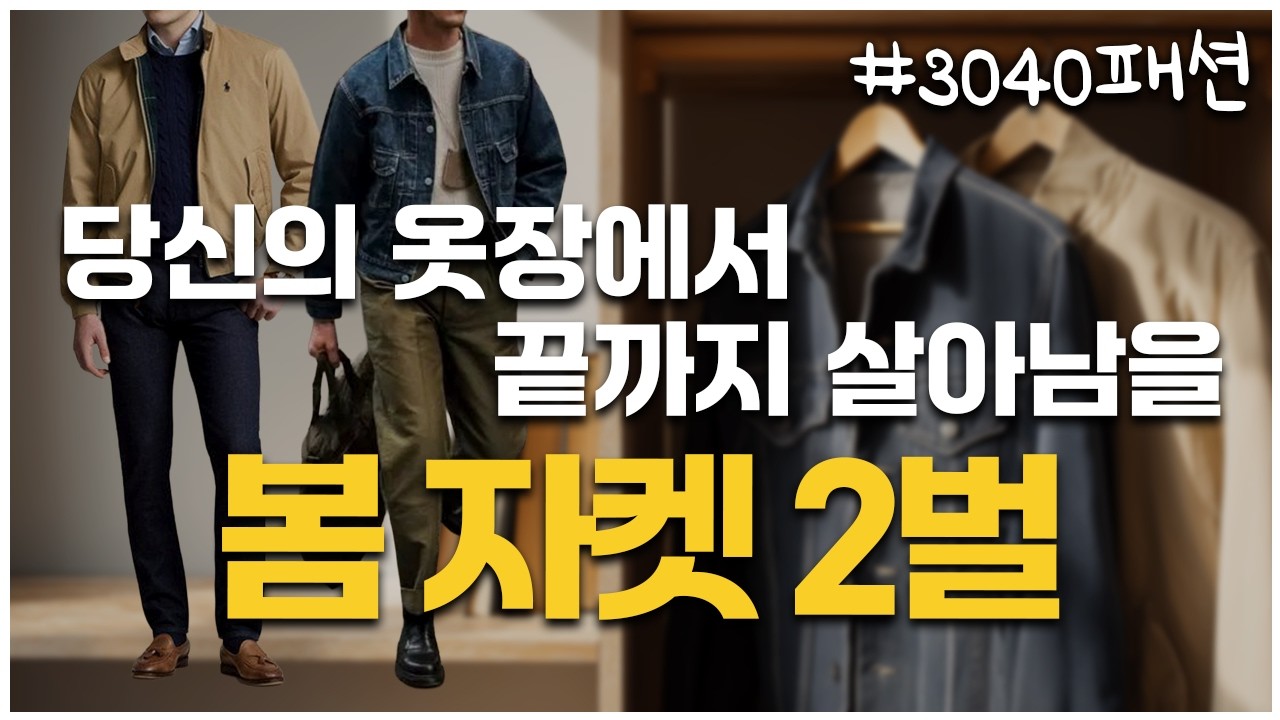 가을 자켓, 아무거나 사면 100% 낭비입니다 | 3040 필수 2벌 추천