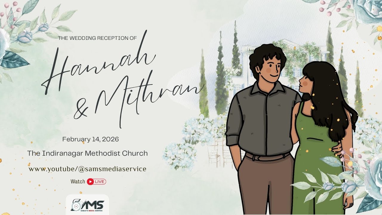 HANNAH & MITHRAN  ||  Wedding Reception  ||   LIVE STREAMING   || 14th February 2026