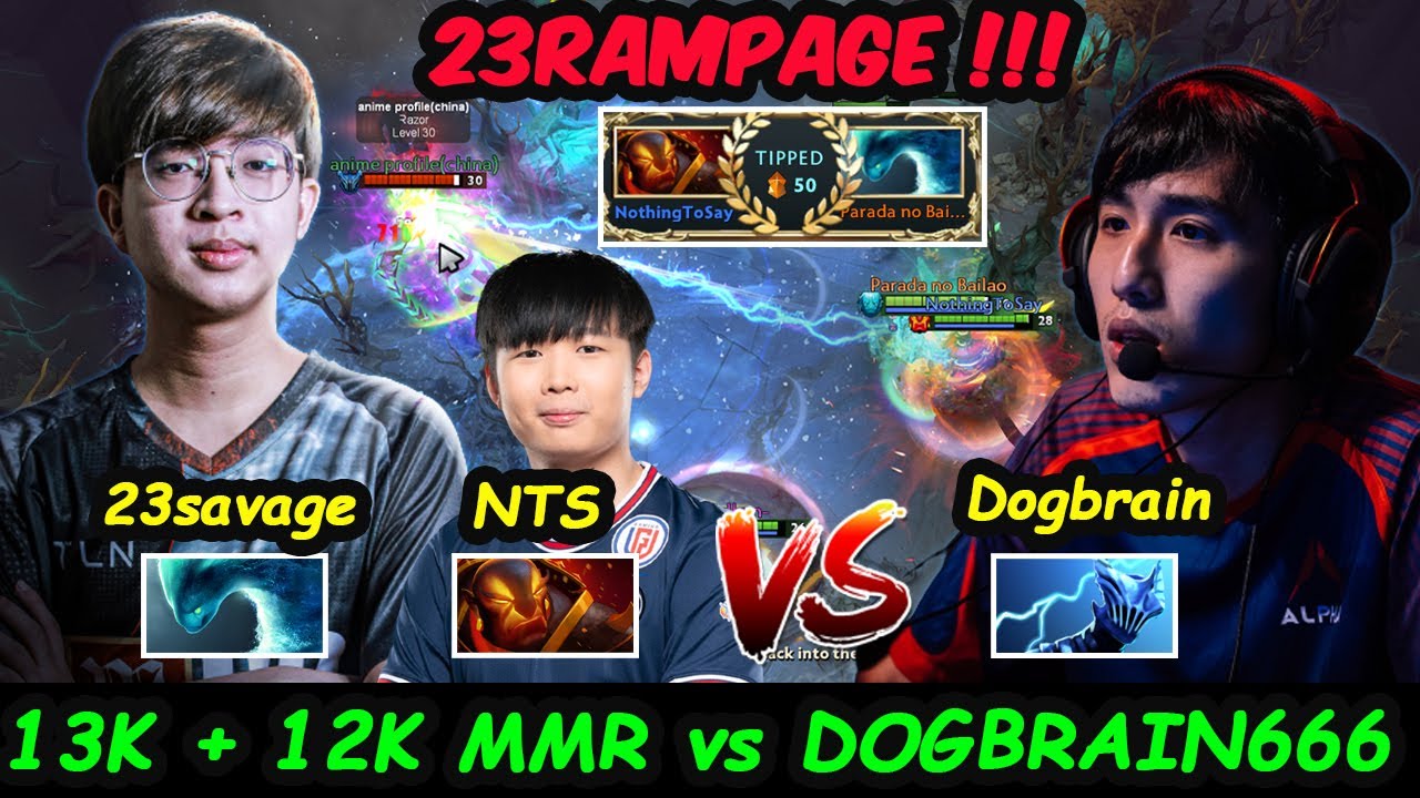23RAMPAGE 13K MMR Morphling - 23savage NothingToSay vs Dogbrain xsilearn Dota 2 EPICGAME 7.32D patch