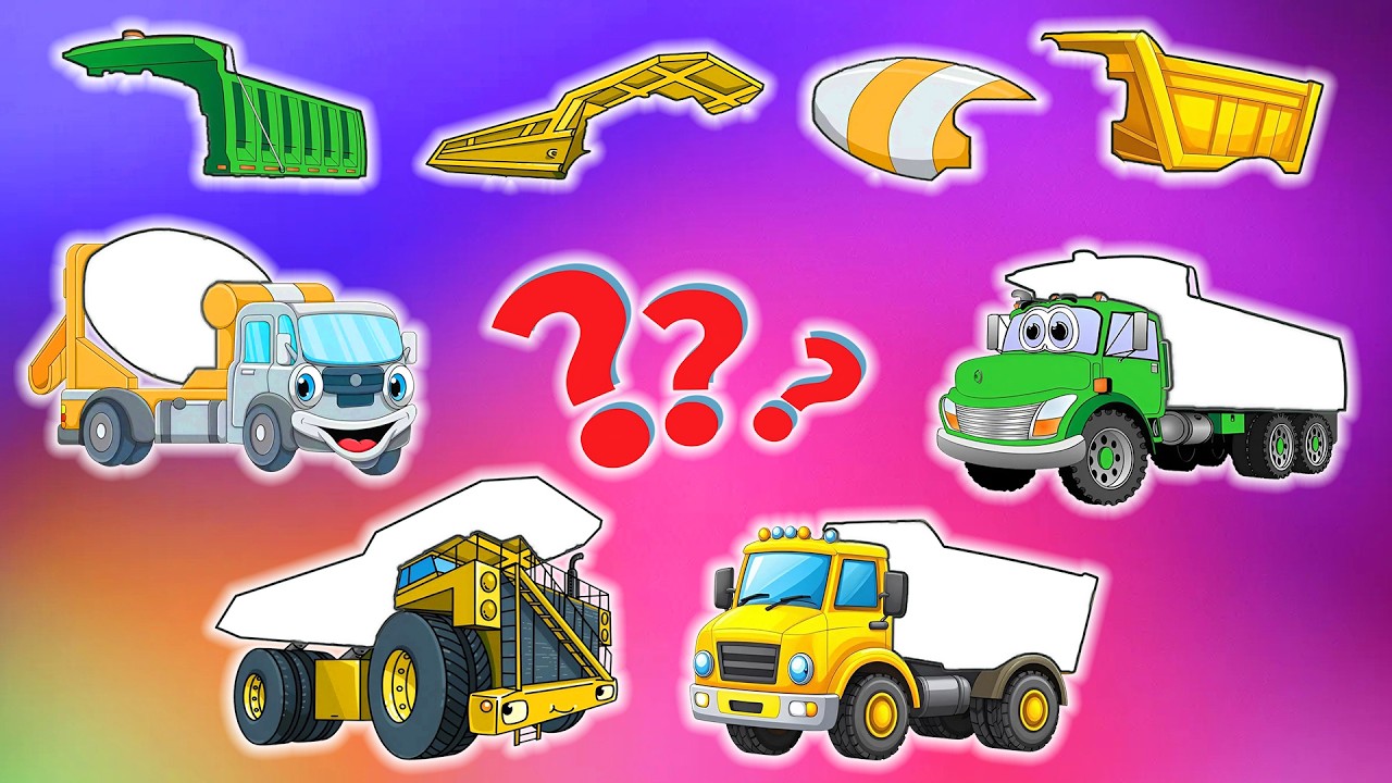 Can You Match the Right Truck Body ❓🔥 | Funny Vehicle Challenge | Vehicles Animation