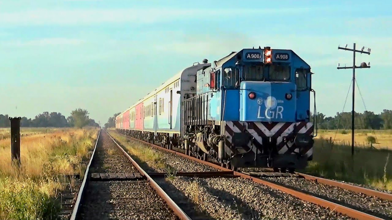 TRENES ARGENTINOS POR EL MEDIO DEL CAMPO - GÁNDARA