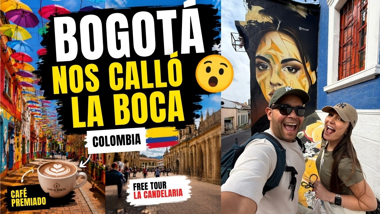 BOGOTÁ nos sorprendió 😱 | Free tour, café premiado y Andrés Carne de Res 🇨🇴