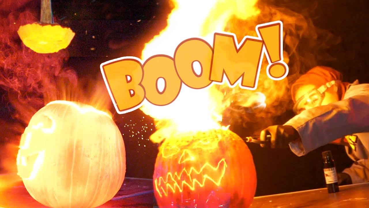 Blowing Up Pumpkins with ACETYLENE Gas!